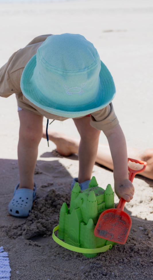 Crab bucket hat - mint - little