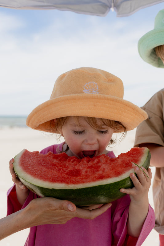 Clam bucket hat - peach - little